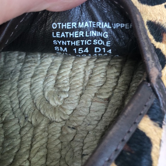 Tory Burch McKenzie calf hair espadrilles size 8 - Picture 5 of 5